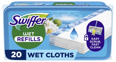 Swiffer Wet Refill fuktiga rengöringsdukar, 20-pack