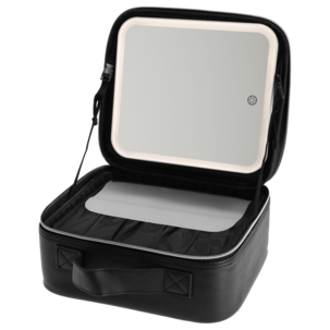 Meikkilaukku, LED-peili ja siirrettävä lokero