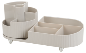 Empire L roterande stor sminkförvaring, beige