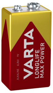 Varta Longlife Max Power 9 V batteri, 1 pack