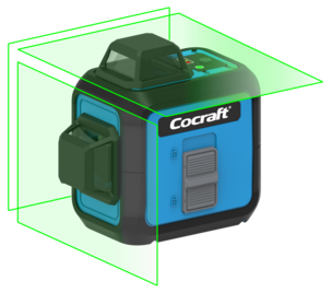 Cocraft HL3X360-G krysslaser, 3 × 360 grader, grønn