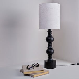 Northlight Vera bordslampa linne, 62 cm