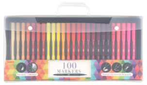 Tuschpennor dubbel spets, 100-pack