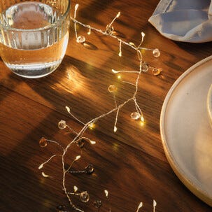 Ljusslinga inomhus, batteridriven, timer, 3 m