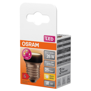 Osram LED Flat E27 3,5 W varmvit, ultrakompakt