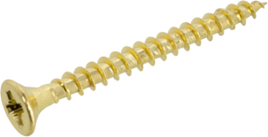 Försänkt träskruv mässing