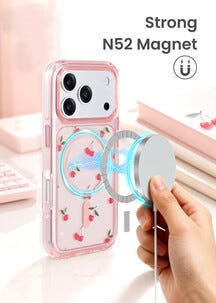 Exibel Swap 2-i-1 mobildeksel for iPhone 18 Pro Max / iPhone 17 Pro Max, rosa