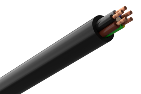 Amokabel jordkabel RV-K 5G2,5 mm2
