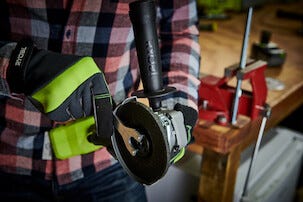 Ryobi vinkelsliper 125 mm RAG18125-0 One+ 18 V, batteridrevet