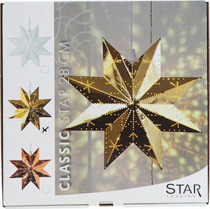 Star Trading Classic adventsstjerne metall 28 cm
