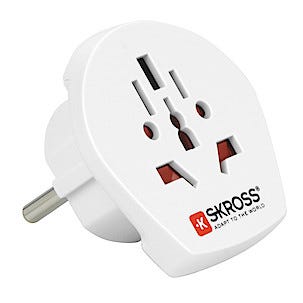 SKROSS World to Europa, reiseadapter