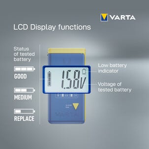 Varta LCD batteritester til små batterier