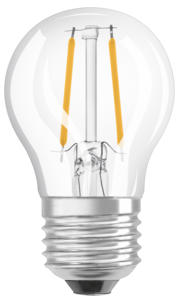 Dimbar klotlampa LED E27 Osram, varmvit