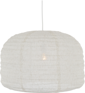 Northlight Evan lampeskjerm til taklampe, lin, hvit