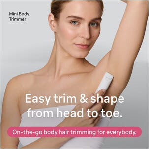 Braun BikiniShave BS1000 bikini- och kroppstrimmer, vit