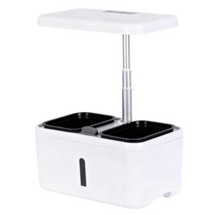 Växtbelysning LED med självvattnande krukor och timer