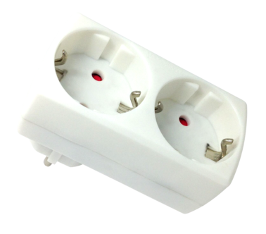 Haaroituspistorasia 2-osainen maadoitettu, sisäkäyttöön