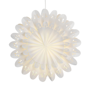 Northlight adventsstjerne i papir, hvit, 50 cm