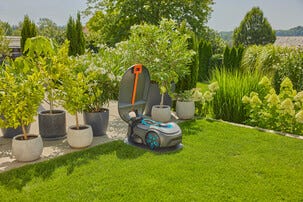 Gardena garage för Sileno Pro, Max, Free robotgräsklippare