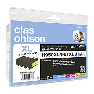 Mustekasetti täytetty HP 950 / HP 951 Clas Ohlson Multipack