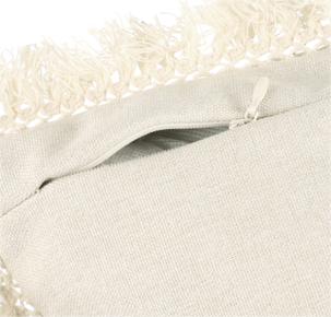 Kuddfodral med fransar 45 x 45 cm