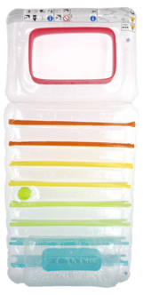 Bademadrass og loungestol 2-i-1, oppblåsbar, voksen