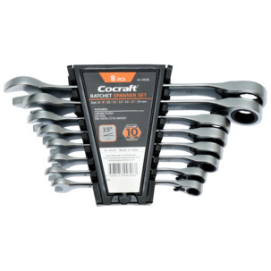 Cocraft spärrnyckelsats 8-19 mm, 8 delar
