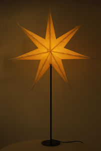 Northlight stor adventsstjärna fjäder vit, 70 cm