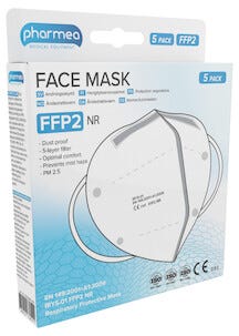 Vernemaske Pharmea FFP2 NR, 5-pakning