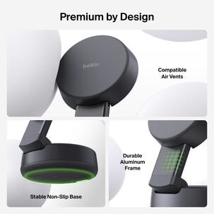 Belkin UltraCharge Pro 2 in 1 lader Qi2, 25 W