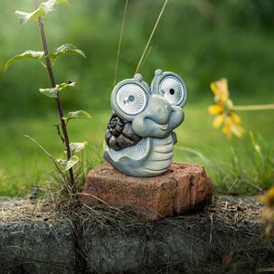 Snigel solcell, lysande trädgårdsdekoration Northlight, 14,5 cm