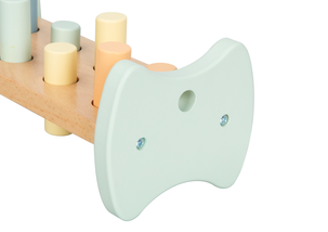 Bultbräda i trä, 10 delar, för barn från 12 månader