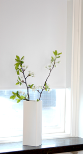 Mørkleggende rullegardin, hvit