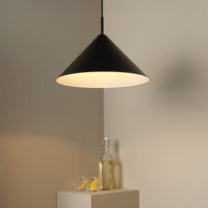 Northlight Vide taklampe i metall, 46 cm, svart