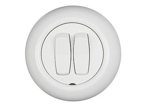 Strömbrytare dubbeltrapp Schneider Renova