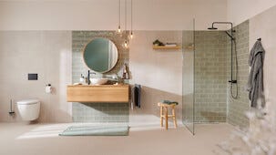 Tesa Moon Black dubbel badrockskrok självhäftande, svart