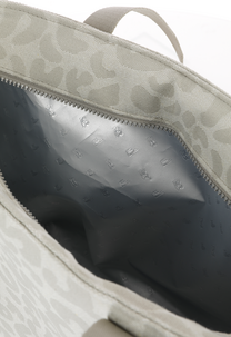 Myk kjøleveske piknik, leopardmønstret grå