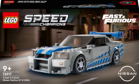 LEGO Speed Champions 2 Fast 2 Furious Nissan Skyline GT-R (R34) 76917, från 9 år