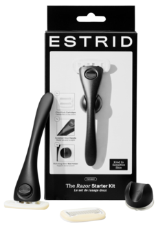 Estrid startsett med barberhøvel, veggholder og blad