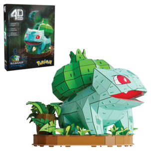 4D Build Pokémon Bulbasaur 3D-puslespill 195 biter, fra 12 år
