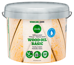 Träolja WoodCare.Guide Basic utomhus, 2,7 liter