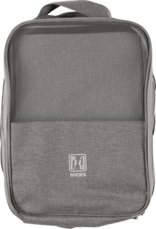 Skokub, skopåse resa, för 3 par skor, grå