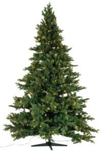 Juletre med innebygd belysning, 250 cm