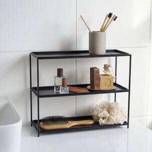 Liten metallhylle, 40 x 32,5 x 15 cm