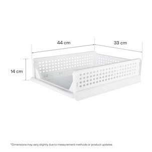 Klappbox med öppen front, vit