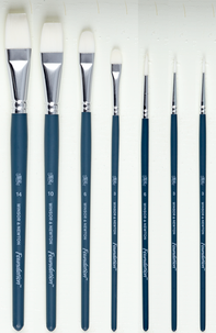 Winsor & Newton pensler, akryl, 6-pack