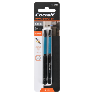 Cocraft bits Impact 1/4 tum, 100 mm, 2-pack