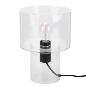Northlight Kiara bordlampe i transparent akryl, 28 cm