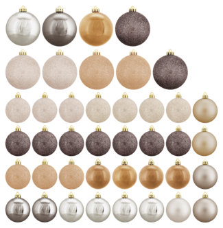 Joulukuusenpallot Mix, 41 kpl