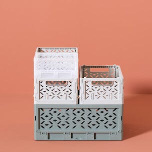 Klappbox av återvunnen plast, small 24 x 16 x 10 cm